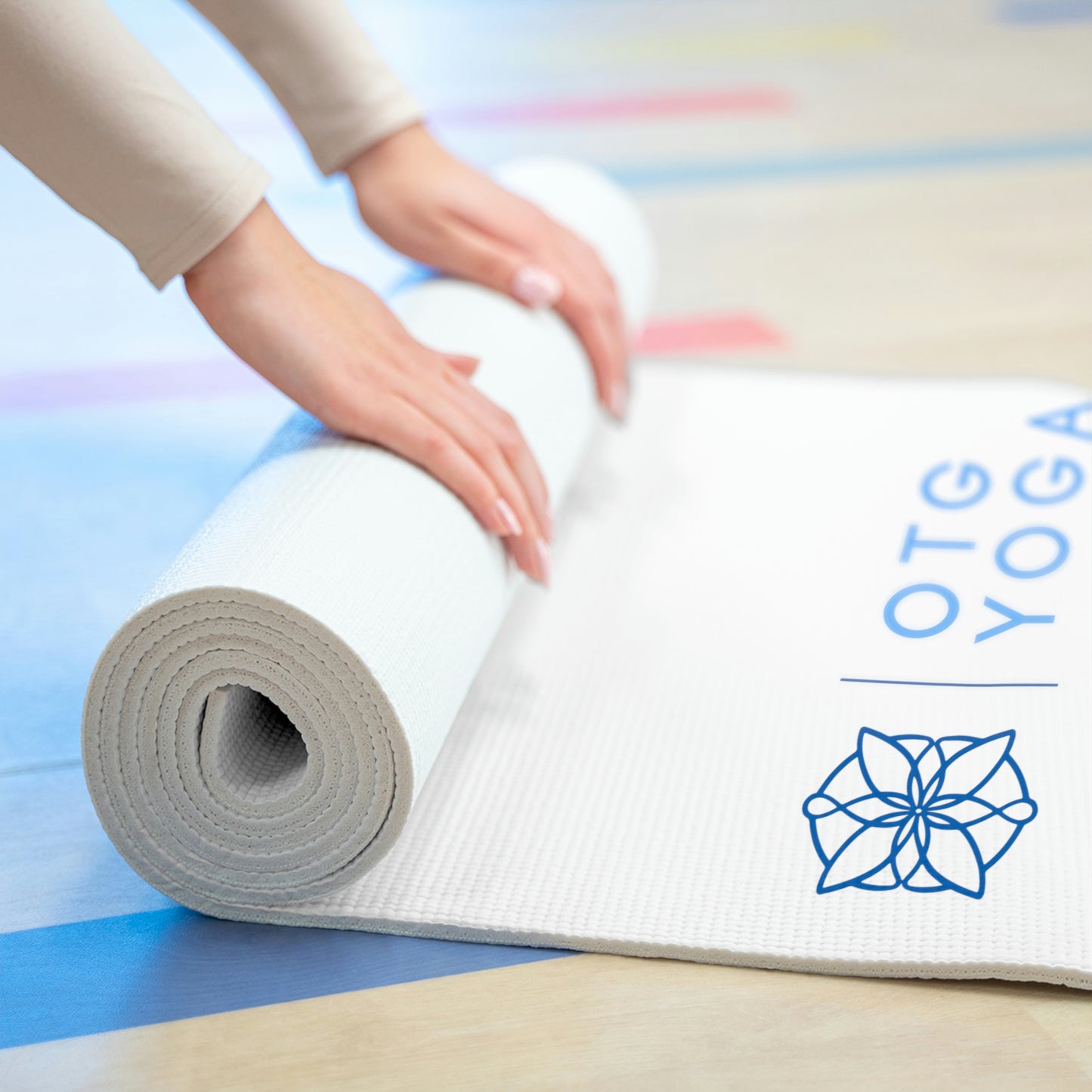 OTG White Foam Yoga Mat