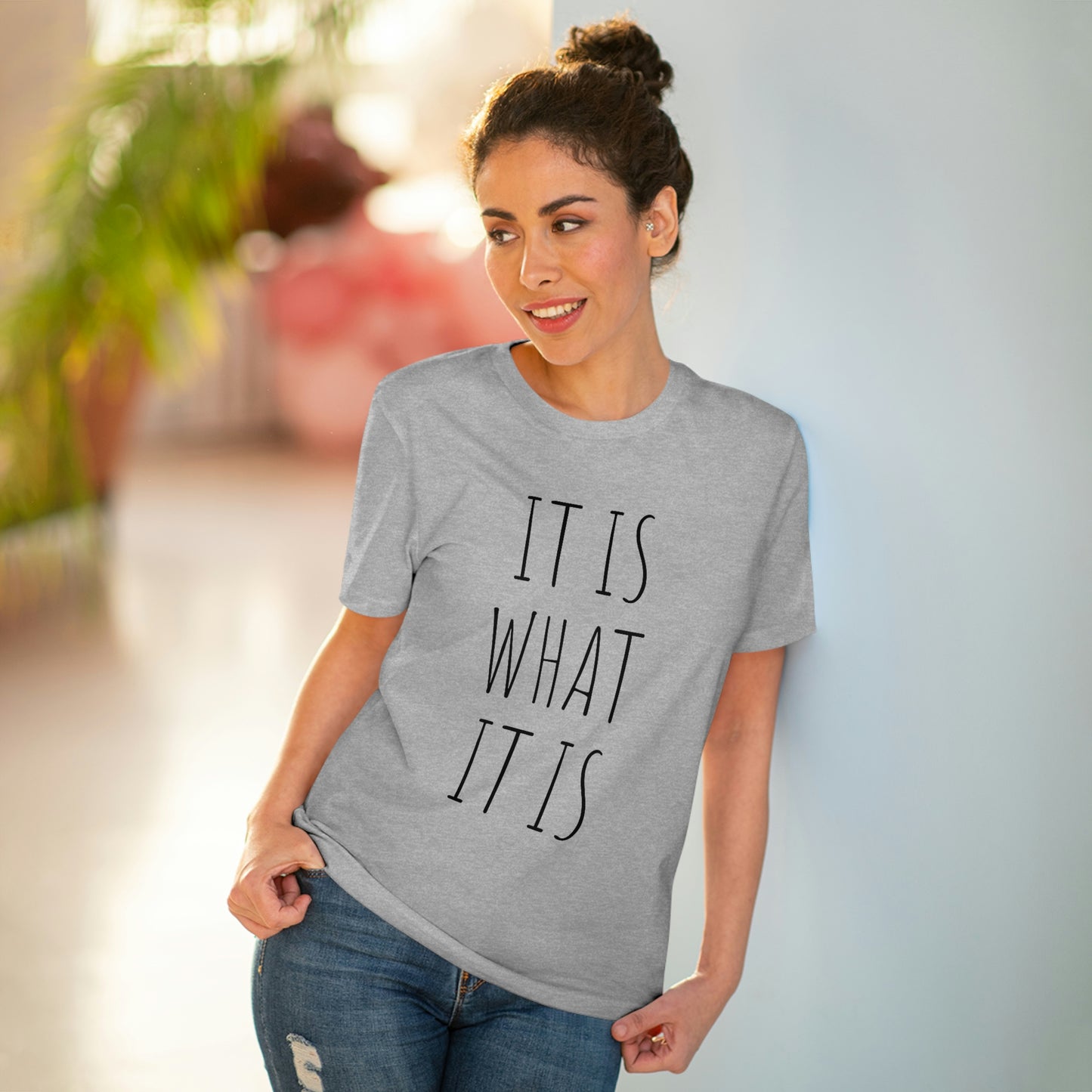 It is what it is Organic Creator T-shirt - Unisex