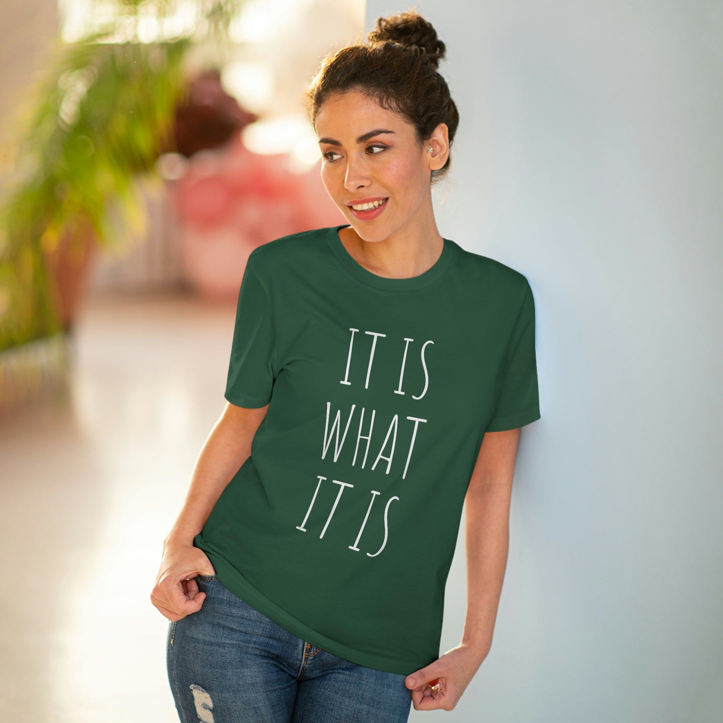 It is what it is Organic Creator T-shirt - Unisex