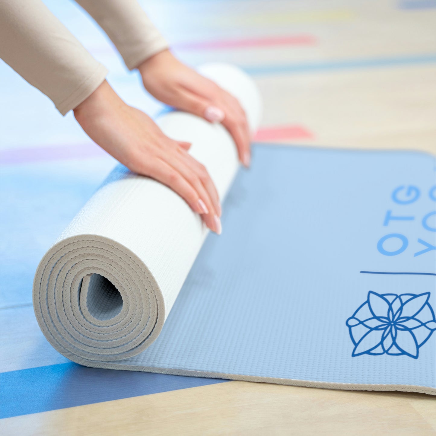Baby Blue OTG Foam Yoga Mat