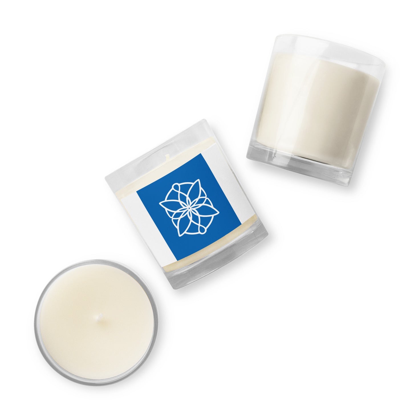 Symbol Glass jar soy wax candle