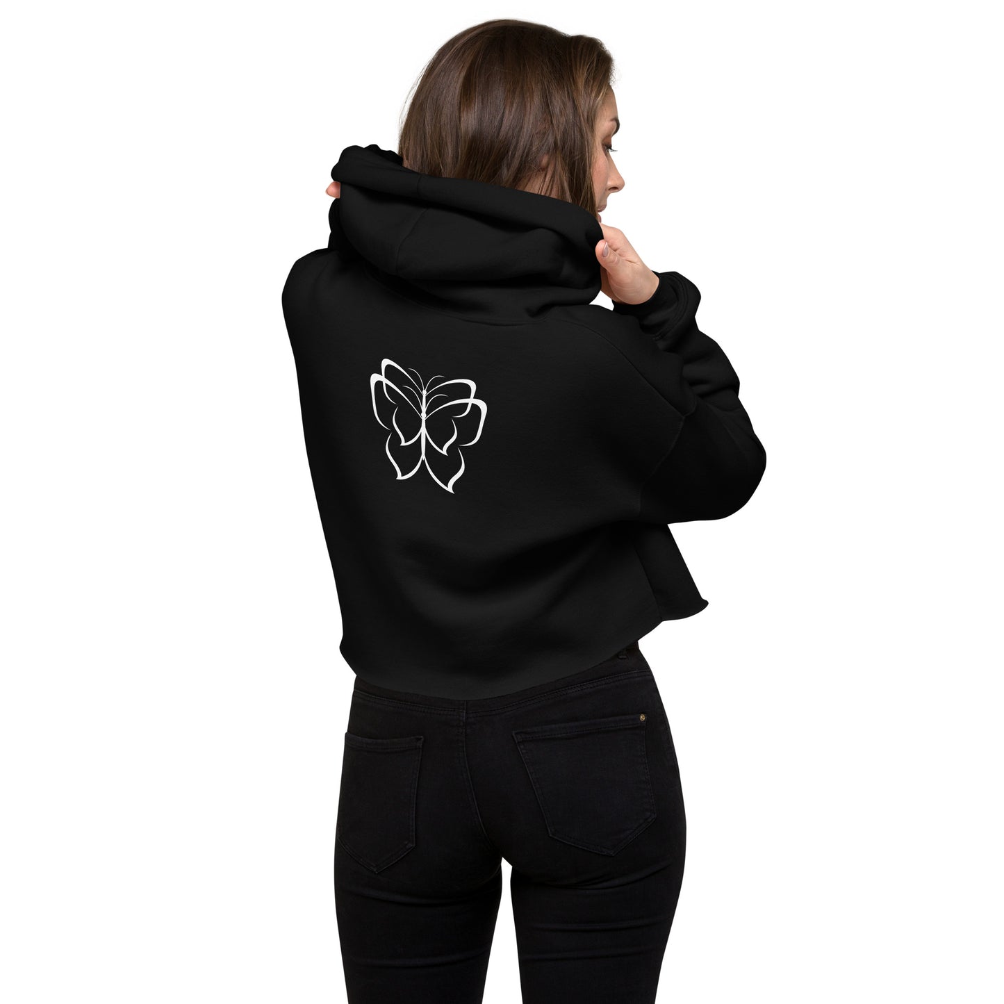 Just Breathe Crop Hoodie