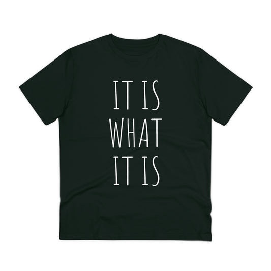 It is what it is Organic Creator T-shirt - Unisex