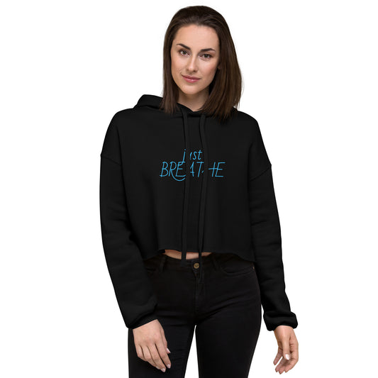 Just Breathe Crop Hoodie